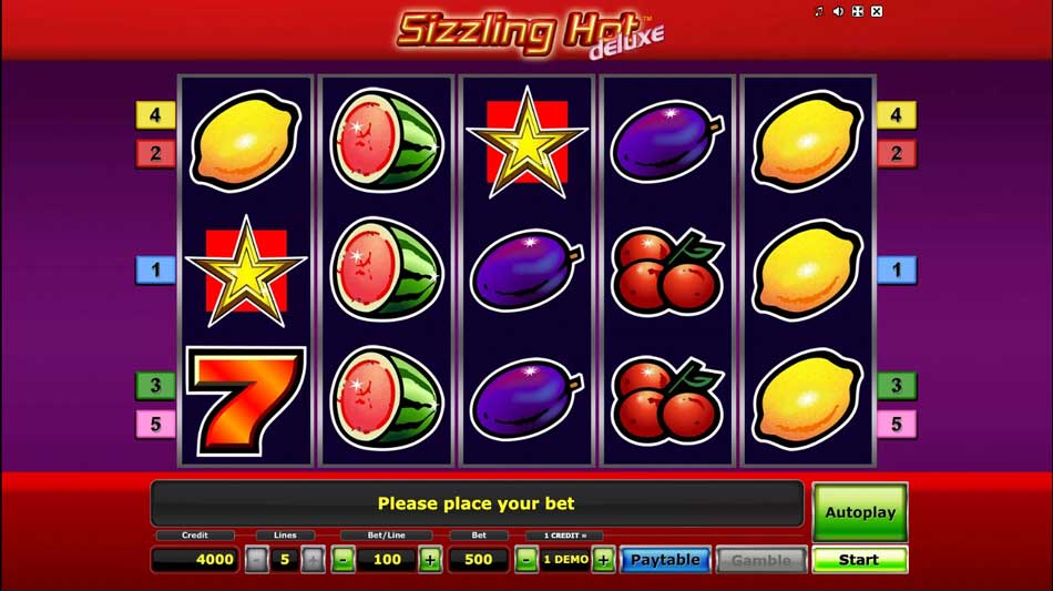 sizzling hot deluxe free