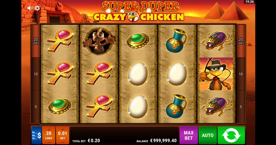 super duper crazy chicken slot